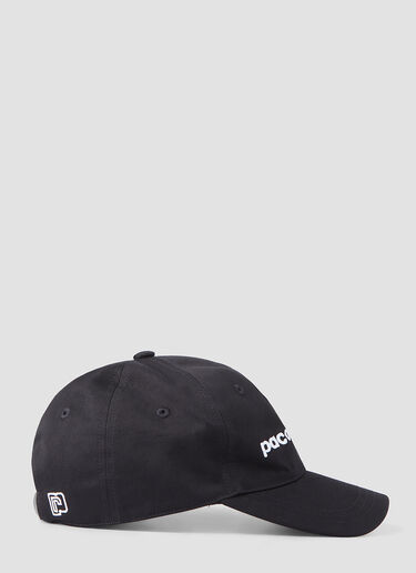 Rabanne Logo Embroidered Baseball Cap Black pac0248001