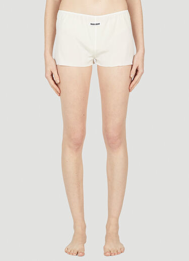 Miu Miu Boxer Shorts White miu0252024