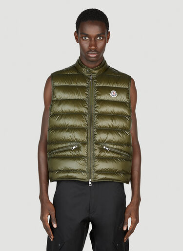 Moncler Gui Gilet Jacket Khaki mon0151024