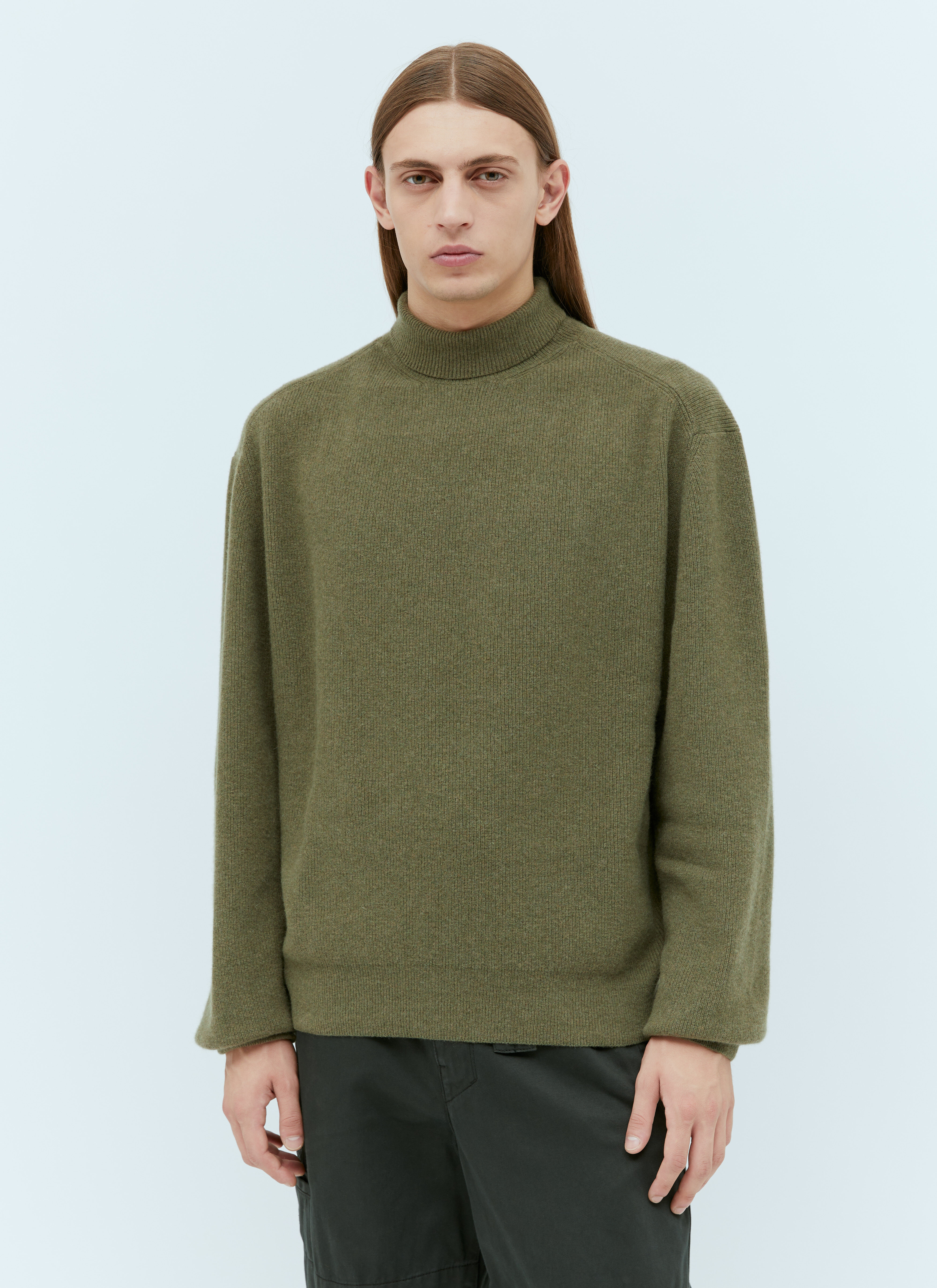Lemaire Roll Neck Sweater in Green LN CC