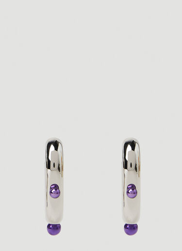 Rabanne XL Link Hoop Earrings Silver pac0251037
