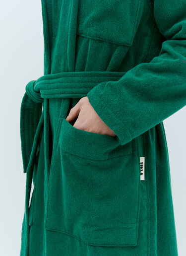 Tekla Terrycloth Classic Bathrobe Green tek0355013