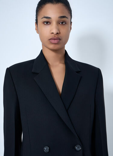 TOTEME Double-Breasted Blazer Black tot0264027
