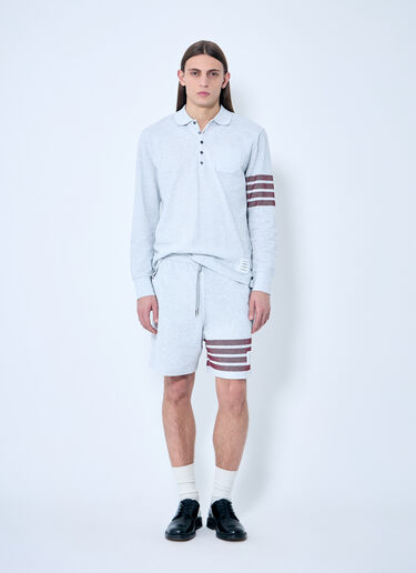 Thom Browne フォーバー・ポロシャツ  グレー thb0158002