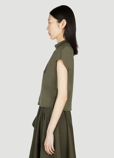 The North Face Black Series Logo Print Cropped T-Shirt Green thn0252001