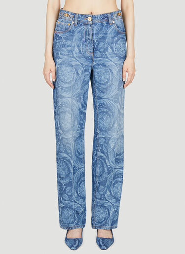 Versace Barocco 常规版型牛仔裤 蓝色 ver0255002