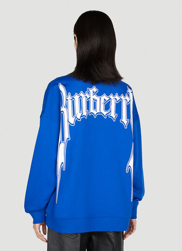 Burberry Logo Print Sweatshirt Blue bur0252014