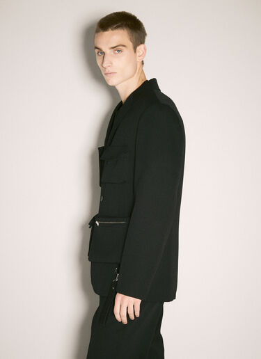 Lanvin Multi-Pocket Wool Jacket Black lnv0158001