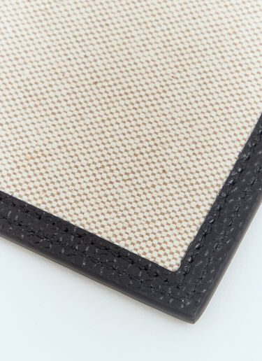 Leather And Canvas Cardholder Thom Browne Leather And Canvas Cardholder Black thb0156011