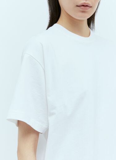 TOTEME Straight Cotton Jersey T-Shirt White tot0255010