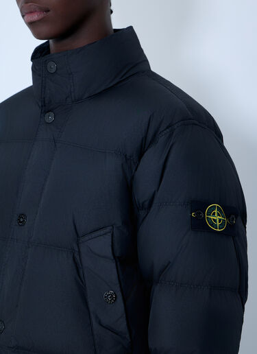 Stone Island Short Down Jacket Black sto0164010
