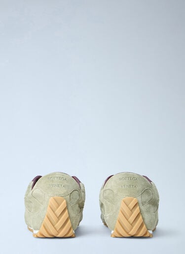 LN-CC® - Bottega Veneta: Orbit Flash Suede Sneakers - Green Bottega Veneta Orbit Flash Suede Sneakers Green bov0165025