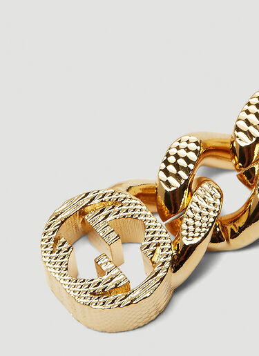 Gucci Interlocking GG Chain Earrings Gold guc0250240