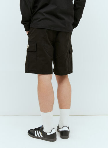 Stüssy 格子布工装沙滩短裤 黑色 sts0152061