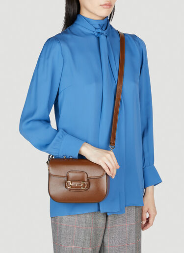 Gucci Horsebit 1955 Mini Shoulder Bag Brown guc0253196