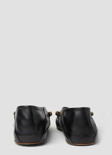 Jil Sander Pointed Ballerina Flats Black jil0251050