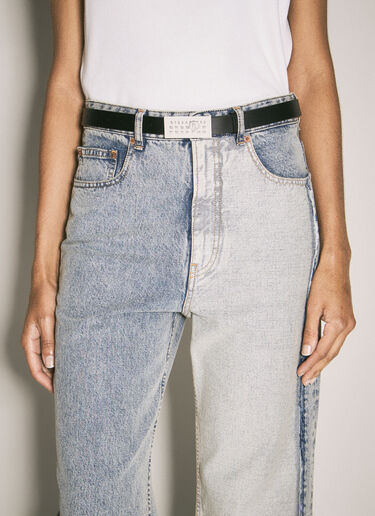 MM6 Maison Margiela 徽标铭牌腰带 黑色 mmm0257014
