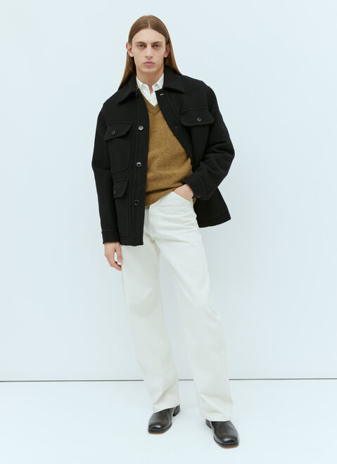 Lemaire Wool Hunting Jacket Black lem0154001