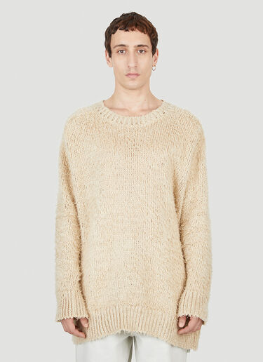 Maison Margiela Crewneck Sweater Beige mla0151012