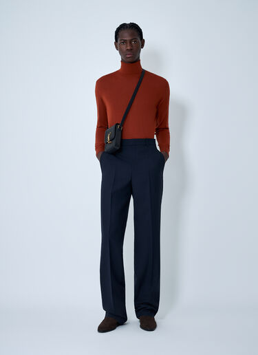 Tailored Wool Pants Saint Laurent Tailored Wool Pants Navy sla0162022