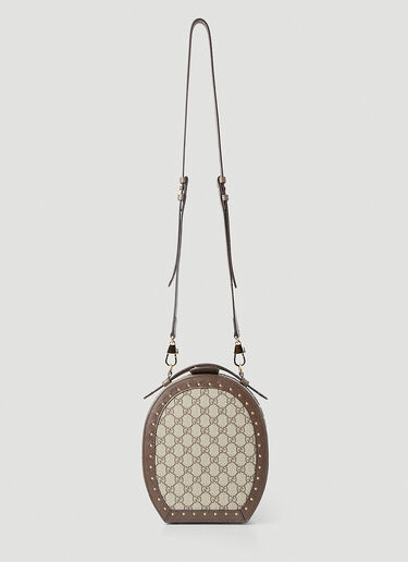 Gucci GG Supreme Trunk 单肩包 棕色 guc0247223