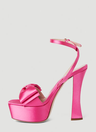 Miu Miu Bow Front Platforms Pink miu0250054