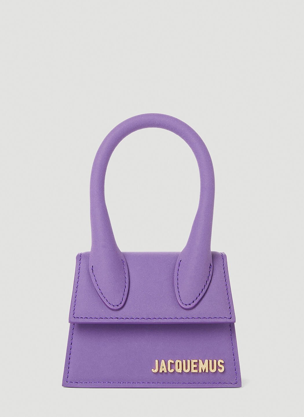 Small top purple handbag