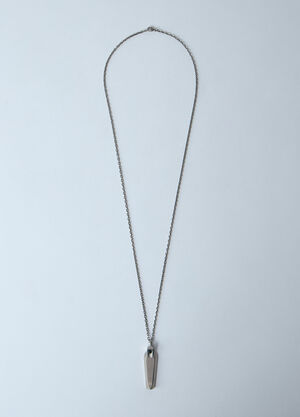 Rick Owens Sarcophagus Charm Necklace Silver ric0155041