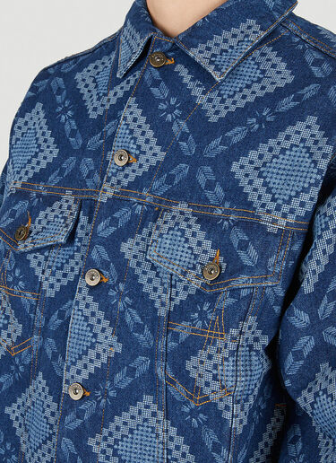 Ahluwalia Studio Gifty Denim Jacket Blue ahl0150001