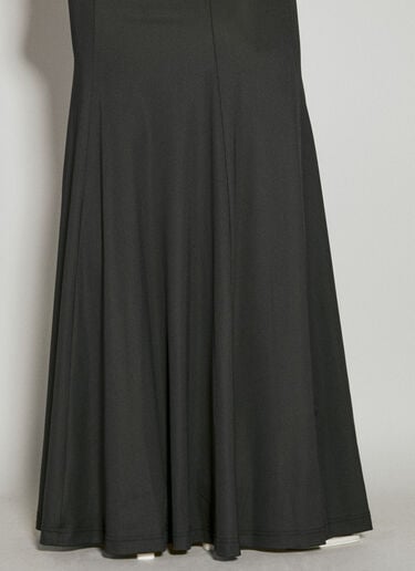 ロゴプリント入り ストレッチジャージー マキシワンピース Han Kjøbenhavn ロゴプリント入り ストレッチジャージー マキシワンピース ブラック han0254007