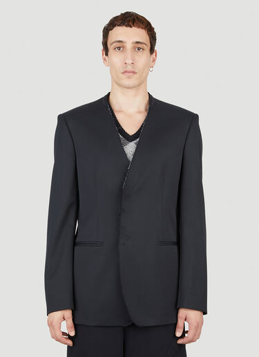 MM6 Maison Margiela Raw Edge Blazer Black mmm0151002