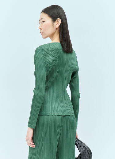 Pleats Please Issey Miyake Monthly Colors: December Top Green plp0255008