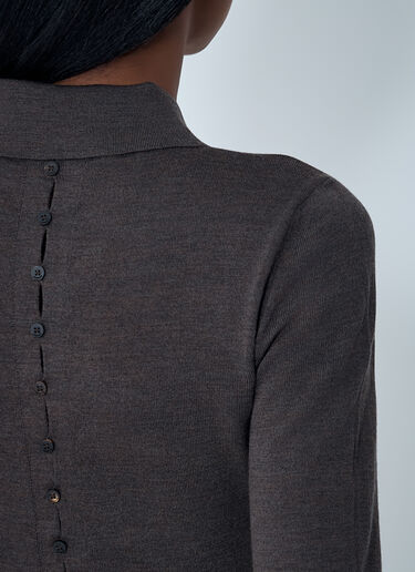 Jacquemus Le 美利奴 Polo 衫  深棕色 jac0262008
