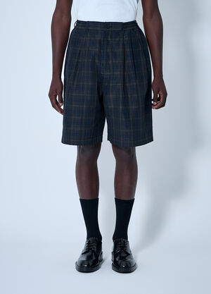 Comme des Garçons Homme Check Shorts Navy cdh0160005