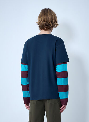 Dries Van Noten Contras Sleeves T-Shirt Navy dvn0163023