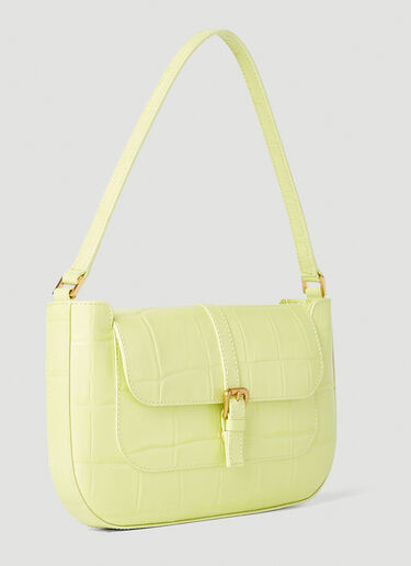 BY FAR Miranda Croc Shoulder Bag Yellow byf0252008