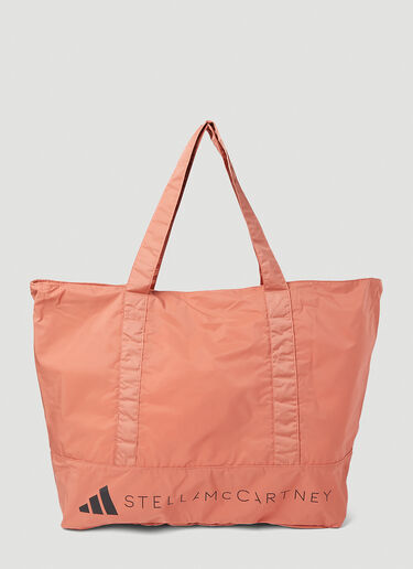 adidas by Stella McCartney Logo Print Tote Bag Orange asm0251042