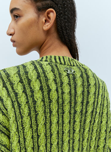 Diesel 绞花针织宽大开衫 绿色 dsl0253016