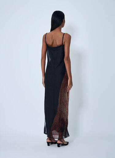 Sheer Printed Dress Acne Studios Sheer Printed Dress Black acn0262036