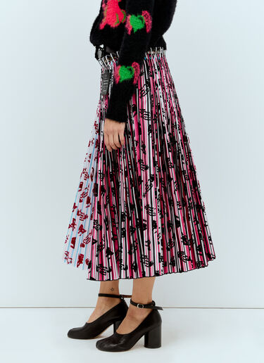 Chopova Lowena Daydream Midi Carabiner Skirt Pink cho0256005