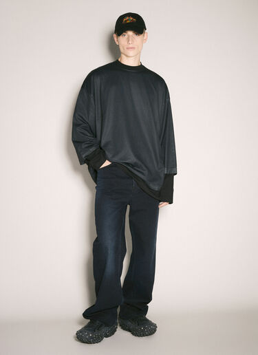 Game Layered Mesh Top 032C Game Layered Mesh Top Black cee0158005