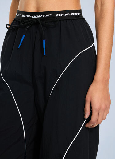 LN-CC® - Off-White: Logoband Track Pants - Black Off-White Logoband Track Pants Black ofw0264067