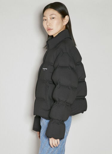 Alexander Wang Cropped Puffer Down Jacket Black awg0254001