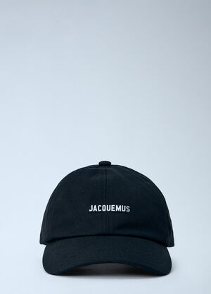 Jacquemus Logo Motif Baseball Cap Black jac0362023