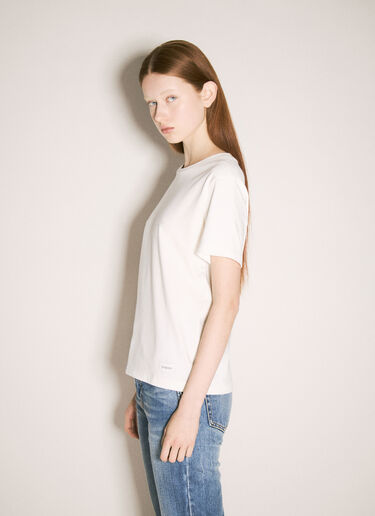 Saint Laurent クラシックTシャツ  クリーム sla0258064