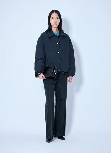 LN-CC® - Jil Sander: Down Jacket With Collar - Black Jil Sander Down Jacket With Collar Black jil0265001