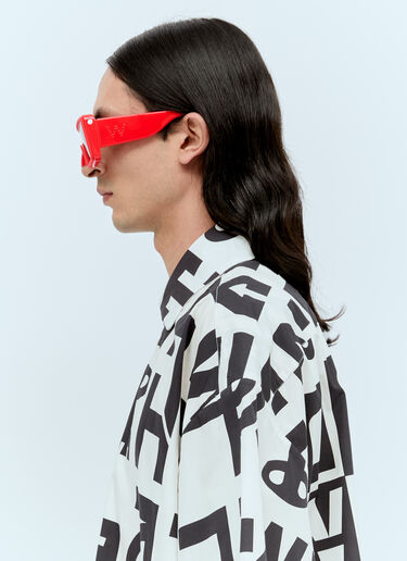 Walter Van Beirendonck UFOサングラス レッド wlt0156025