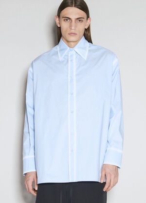 MM6 Maison Margiela Poplin Shirt Blue mmm0155003