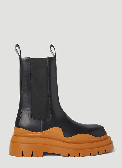 Bottega Veneta Tire Chelsea Boots Black bov0151043