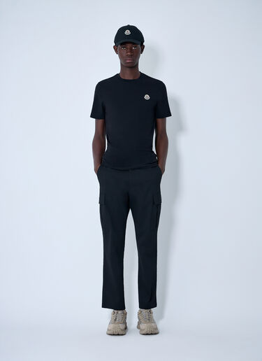 Moncler Logo Motif T-Shirt Black mon0163038